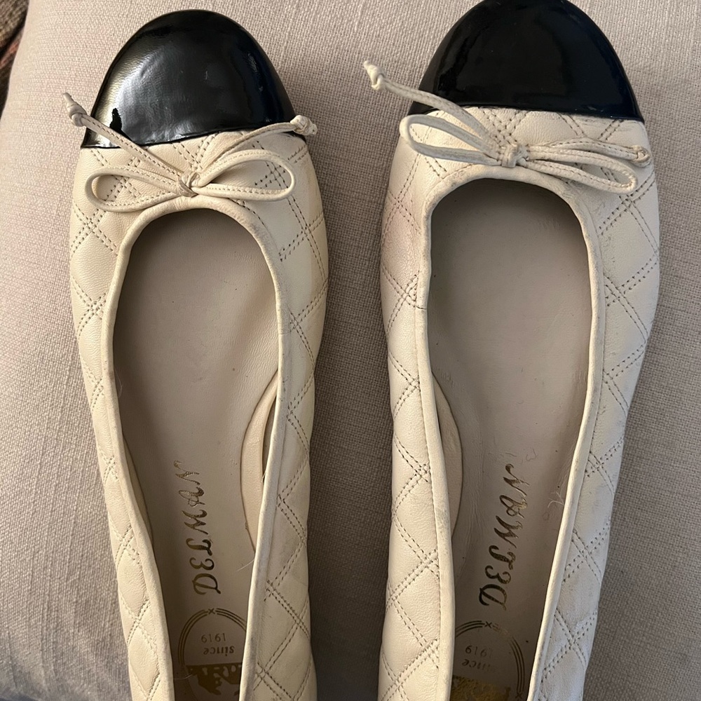 Classic Delman flat, worn only a couple of times.